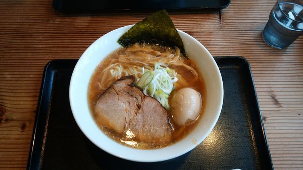 「味玉ラーメン＋餃子3個」@らーめんはるか86の写真