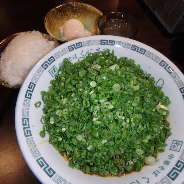 「KUNIMAX大盛(730円)、ごはん(50円)(セルフ)」@汁なし担担麺 くにまつ 中電前店の写真