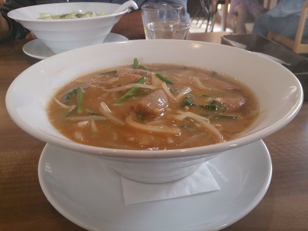 「豚レバニラあんかけ麺」@鶏白湯麺飯 暖家の写真