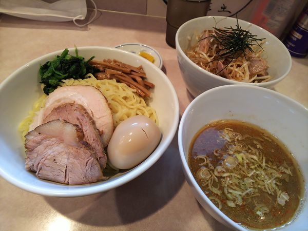 「和だしつけ麺(中)＋ねぎチヤーごはん」@らーめん将貴の写真