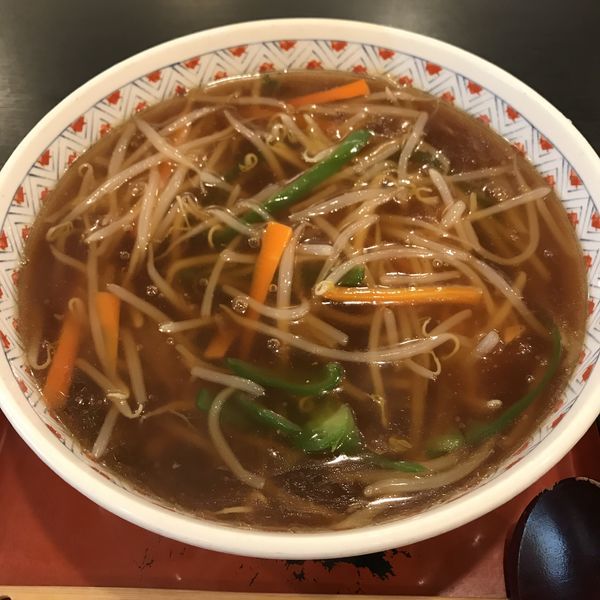 「もやしそば（￥700）」@そば処 海老民の写真