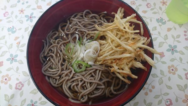 「天ぷらそば」@駅そばパクパクの写真