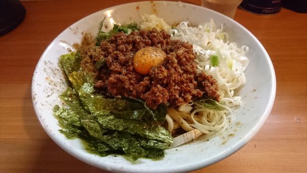 「【限定】我流豚星。台湾混蕎麦(大蒜･ホアジャオ･追い飯)」@豚星。の写真