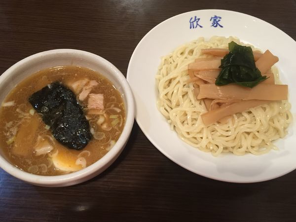 「竹の子つけめん」@手打ちつけ麺 欣家の写真
