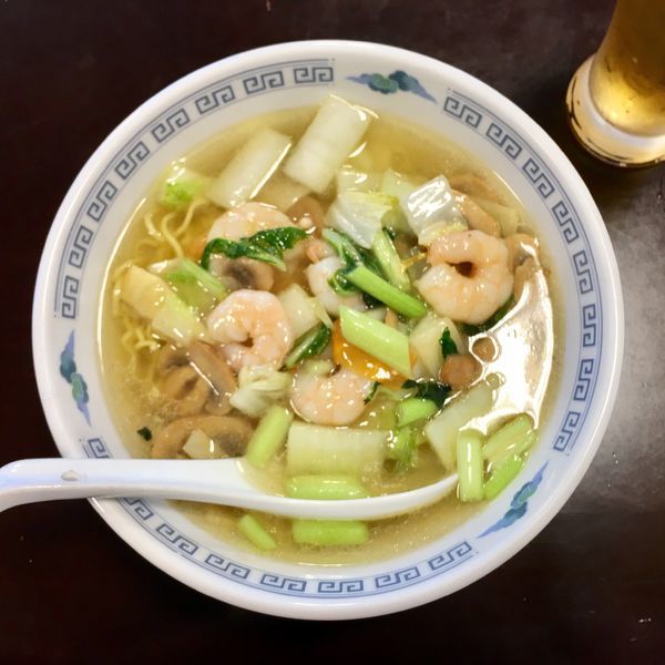 「エビそば＋半炒飯 ¥850」@チャイナスター 中華菜館の写真