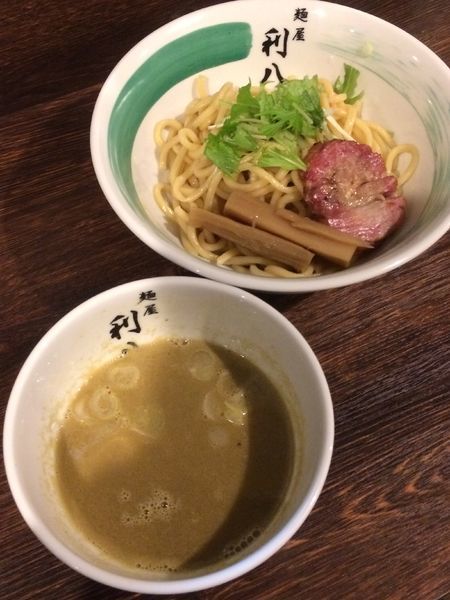 「［限定］牡蠣つけめん」@自家製麺 麺屋 利八の写真