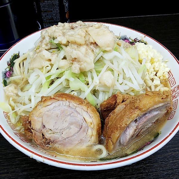 「小ラーメン（麺少な目・ニンニク・アブラ）」@ラーメン二郎 川越店の写真
