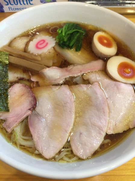 「ワンタン焼豚麺 ＋ 味玉」@白河手打中華そば 法隆の写真