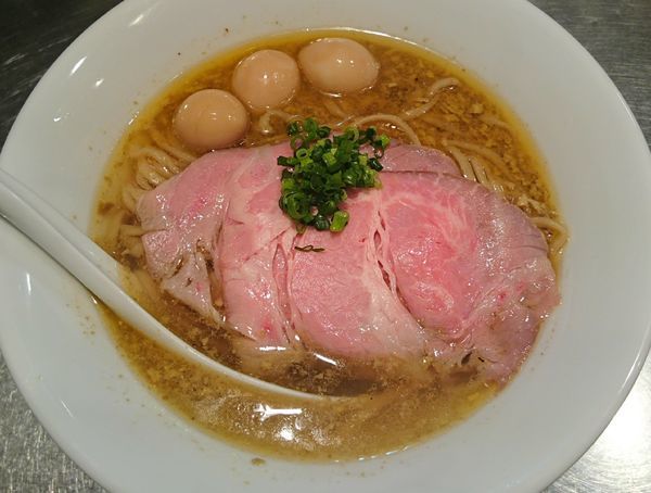 「【限定】ホヤ煮干蕎麦＋うずら」@さんじの写真