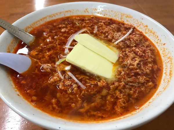 「唐丸バターラーメン 大辛 800円」@唐丸タンタンの写真