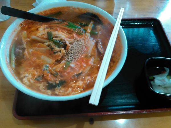 「カルビラーメン　３辛」@ラーメン貴族の写真