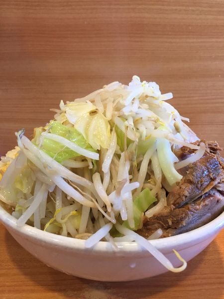 「プチラーメン（ニンニク少なめ）」@ラーメン二郎 八王子野猿街道店2の写真