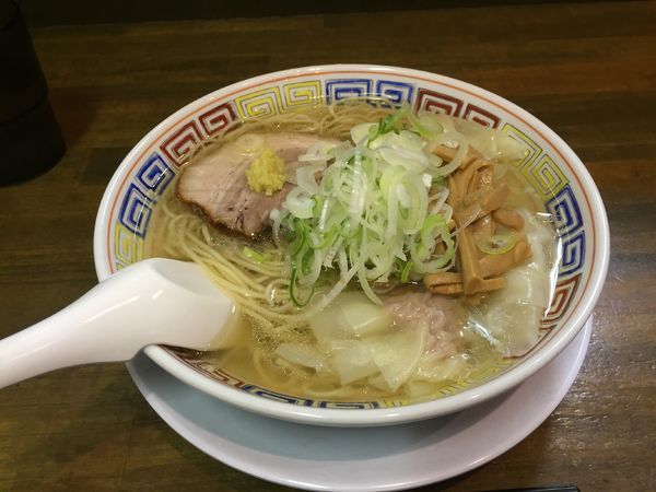 「雲呑塩中華」@丸中華そばの写真