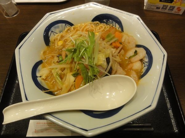 「えびトムヤムちゃんぽん」@長崎ちゃんぽん リンガーハット 京都四条河原町店の写真