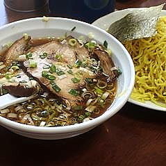 「チャーシューつけ麺1100円＋大盛200円」@鎌倉家の写真