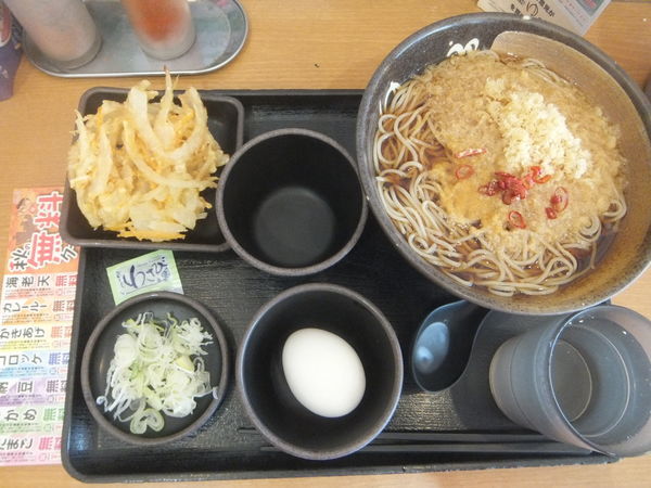 「朝そば(玉子)330円」@ゆで太郎 柏名戸ヶ谷店の写真