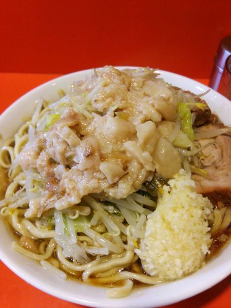 「小ラーメン+ニンニク+アブラ」@ラーメン二郎 仙川店の写真