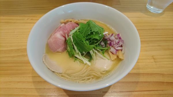 「濃厚鶏そば 700円 + 替玉 100円」@らーめん コッコの写真