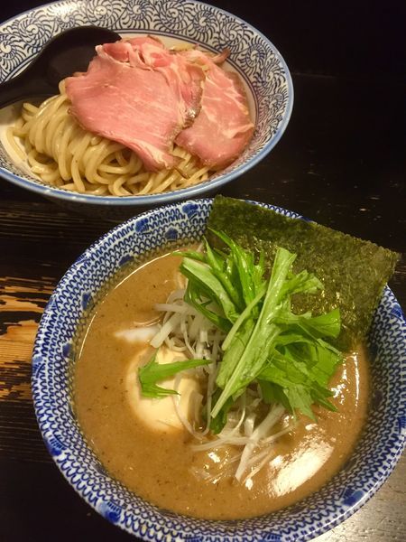 「【限定】秋刀魚つけめん 中盛 ￥900」@狼煙 〜NOROSHI〜の写真