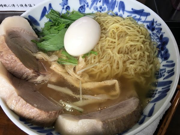 「王道チャーシューメン 1200円 味玉 100円」@塩らーめんあいうえおの写真