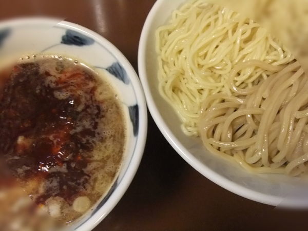 「【夜の部】魚介豚骨辛つけ麺」@ラーメン ひかりの写真