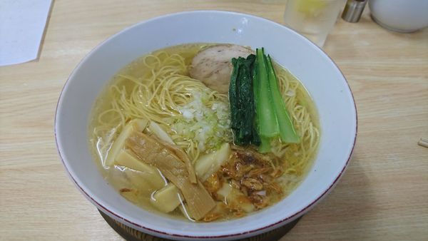 「塩ラーメン(白メンマ)930円」@支那そば 心麺の写真