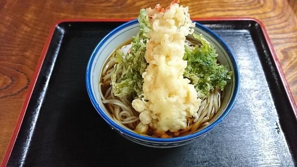 「天ぷらそば（冷がけ）　７００円」@松屋の写真