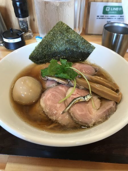 「【限定】にぼそば+チャーシュー+味玉」@麺屋 希楽夢の写真