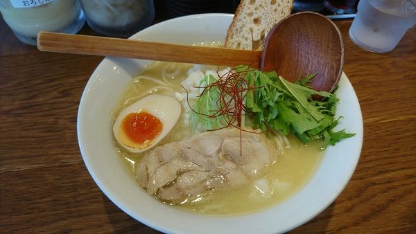 「濃厚とりたけらーめん　750円」@鶏白湯中華そば 鶏たけ商店の写真