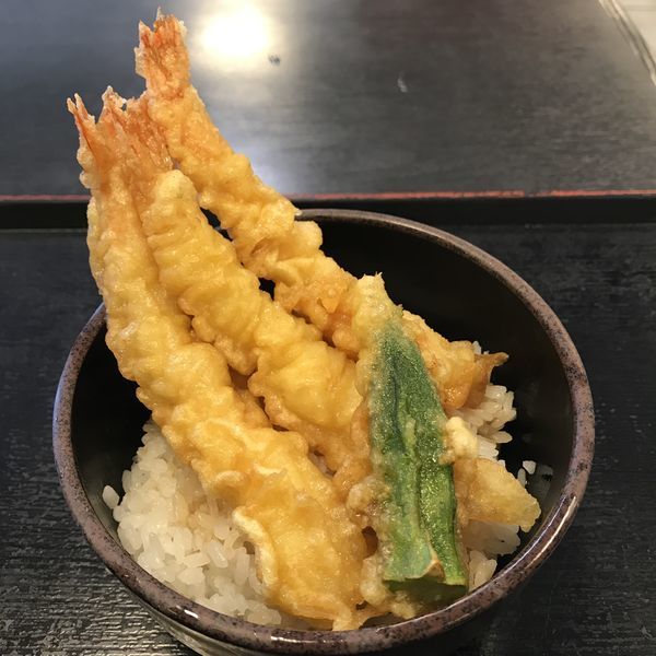 「【店舗限定】当店限定メニュー（￥450）＋海老天（クーポン）」@ゆで太郎 久が原店の写真