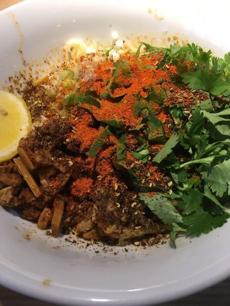 「汁なし坦々麺」@麺屋 みちしるべ 二子玉川本店の写真