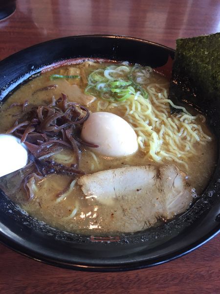 「節粉醤油ラーメン大盛」@ラーメン&らーめん 一代元 加須三俣店の写真