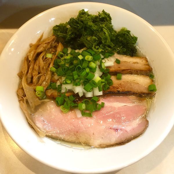 「【限定】ムール貝とホンビノス貝の塩そば 改￥700」@麺屋 扇 SENの写真