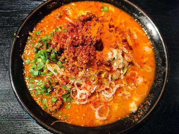 「かみなり味噌ラーメン(大辛)+大盛り+野菜増し」@かみなり太郎の写真