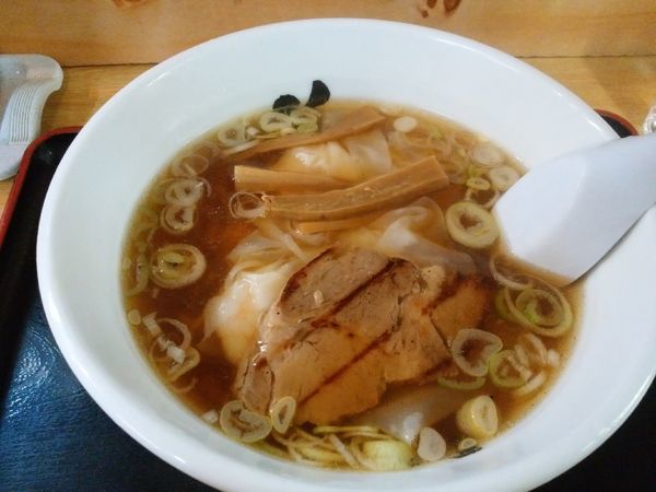 「エビワンタンメン」@花鳥風月 酒田本店の写真