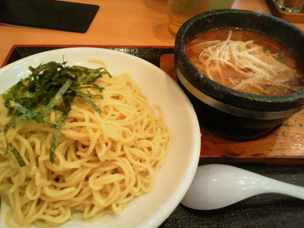 「石焼辛みそつけめん 720円、麺大盛 100円」@ラーメン みそ壱 鎌田店の写真