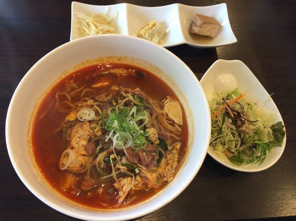 「ユッケジャンラーメン ¥980」@韓流亭の写真