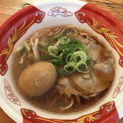 京風とんこつ醤油ラーメン 煮卵トッピング