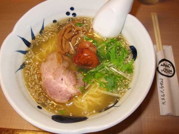 「梅しおらーめん　800円」@与ろゐ屋の写真