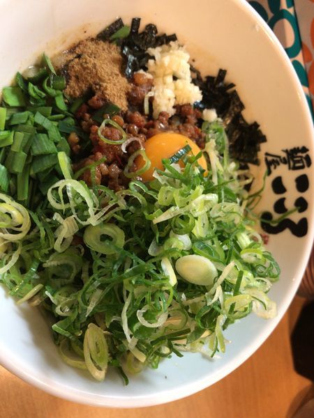 「台湾まぜそば+九条ネギ」@麺屋こころ 溝の口店の写真