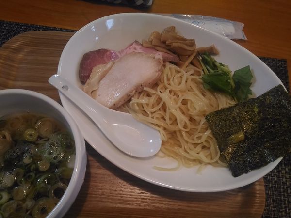 「煮干しつけ麺（小）＋替え（和え）玉」@寛～くつろぎ～の写真
