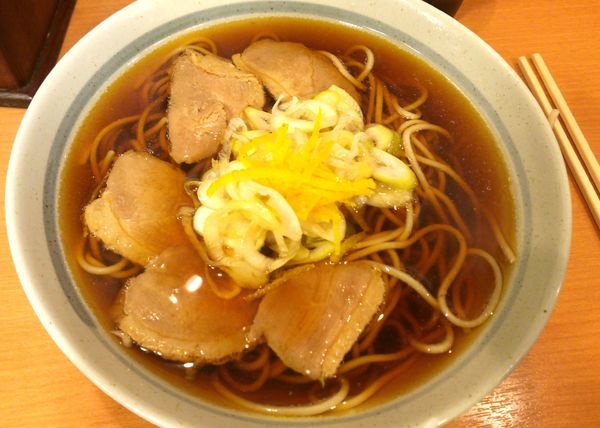 「鴨ねぎそば　500円」@爽亭 登戸店の写真