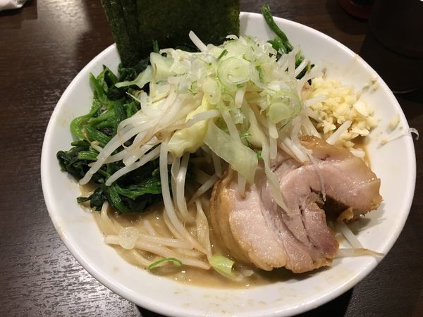 「ミニラーメン＋レン草ダブル＋海苔」@ちばから 渋谷道玄坂店の写真