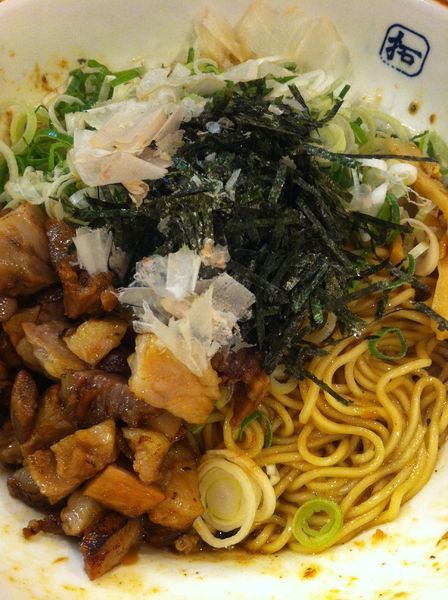 「汁なし和風そば」@麺や拓 堀江本店の写真