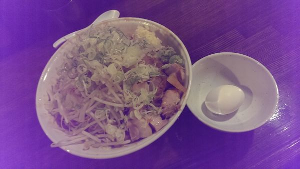 「油そば醤油、特盛」@ちばから 渋谷道玄坂店の写真