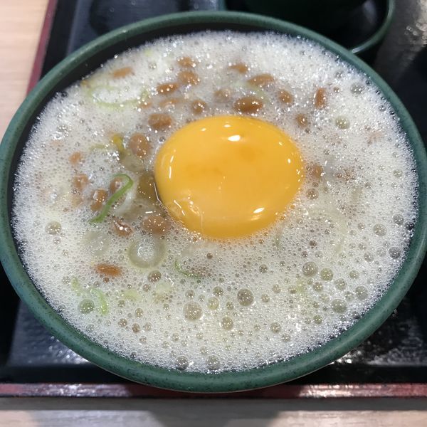 「朝食セット（納豆）（￥360）＋カレールー（クーポン）」@ゆで太郎 西五反田本店の写真