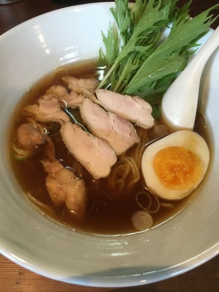 「地鶏らーめん」@八木屋の写真
