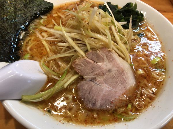 「ネギ七味お酢ラーメン・味薄目790円」@ラーメンショップ椿 二本松店の写真