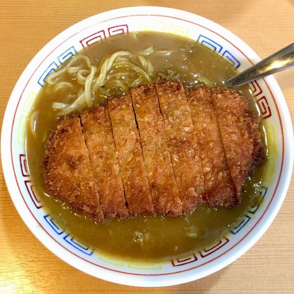 「とんかつカレーラーメン (750円)」@さんわ 松山中央店の写真
