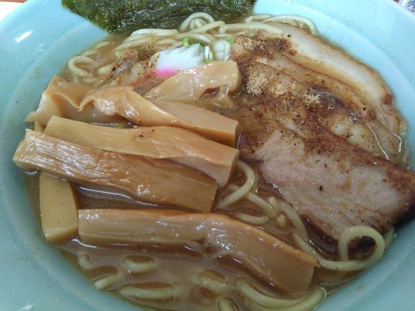 「あっさりチャー+メンマ!後からだし粉!」@BAKUTEN 麦天の写真